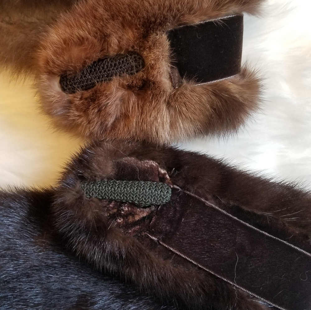 2 mink stoles